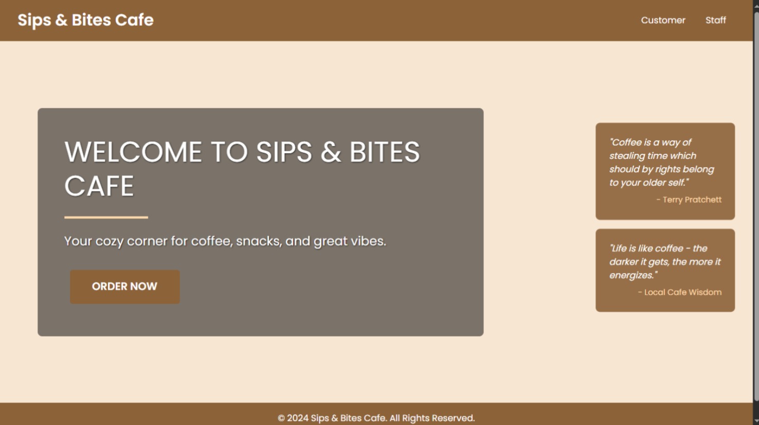 Sips & Bites System